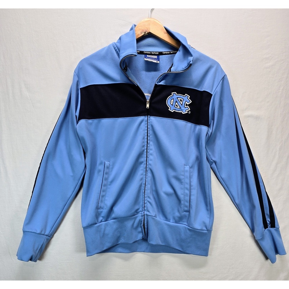 UNC North Carolina Tar Heels Track Jacket Womens S Carolina Blue Campus Heritage